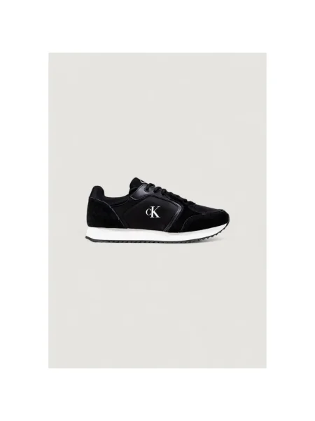 Calvin Klein Jeans Sneakersy Runner Laceup Sock Mg Mix čierna