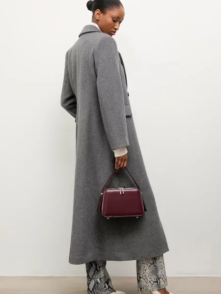 Вълнено палто Answear.LAB сиво