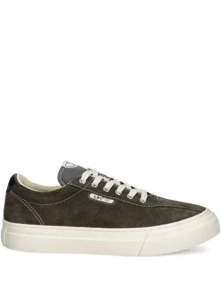 Sneakerși Stepney Workers Club cu șireturi din dantelă verde