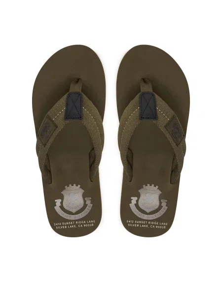 Tommy Hilfiger Джапанки Patch Hilfiger Beach Sandal зелен