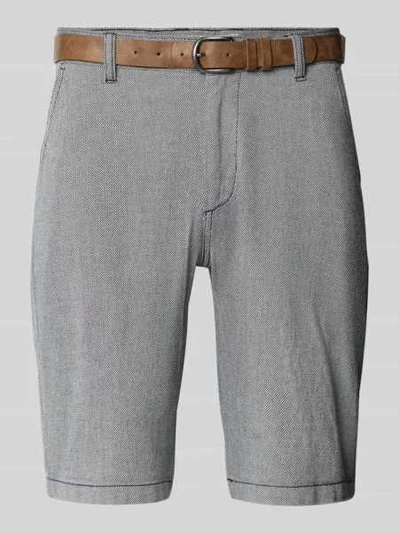 Bermudy o kroju regular fit z z tyłu model ‘NEBRASKA’ Redefined Rebel granatowe