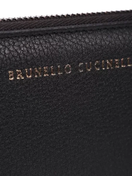 Portofel Brunello Cucinelli din piele negru