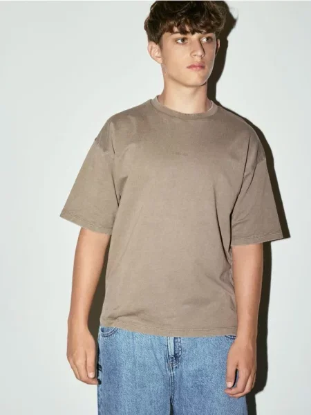 Reserved t-shirt brązowy