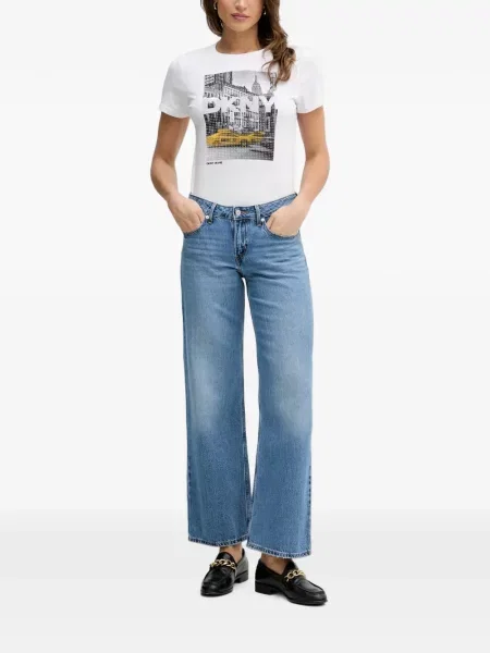 Tricou Dkny cu imagine alb