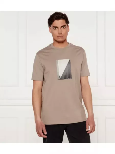 Armani Exchange Tricou bej