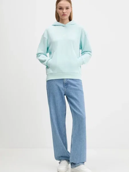 Кофта adidas All Szn French Terry з капюшоном однотонна бірюзовий