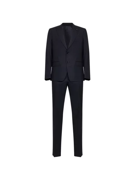 Costum Lardini cu rever albastru