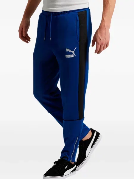 Matlasat pantaloni Puma alergare albastru