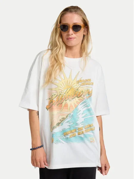 Billabong Tricou Where The Sun Collide alb
