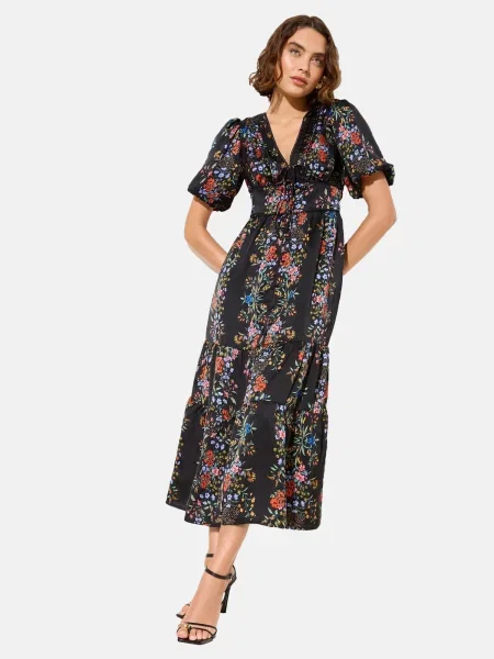 Friends Like These Rochie albastru deschis / galben pastel / roșu negru