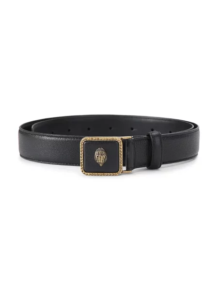 Kurt Geiger London pasek skórzany Pimlico Belt czarny