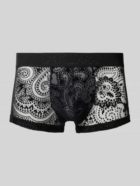 Bokserki w kroju slim fit w półprzezroczystym designie model Rhapsody' Hom czarne