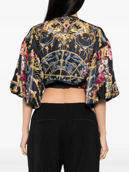 Bluză Camilla de mătase negru