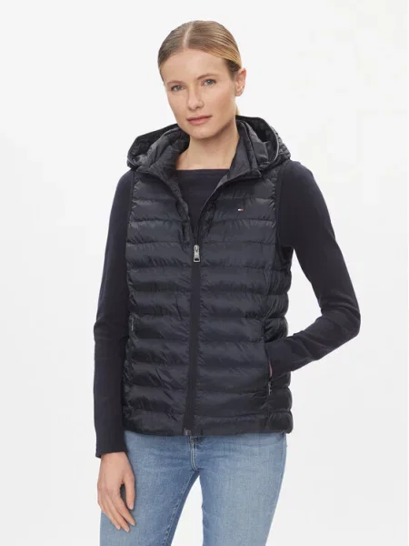 Tommy Hilfiger Prsluk Global Stripe tamnoplava