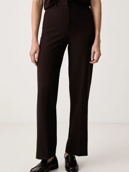 Morgan pantaloni straight pentru femei POYA.F maro