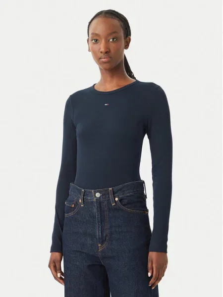 Блуза с дълги ръкави Tommy Jeans 2 броя дамска бяло