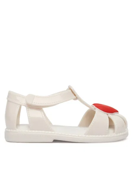 Melissa Sandale Mini Melissa Hip Heart Ballerina Bb alb