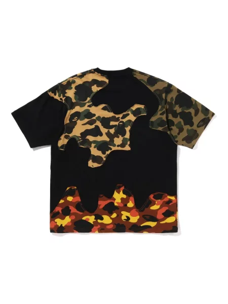 Tricou A Bathing Ape® cu model camuflaj negru