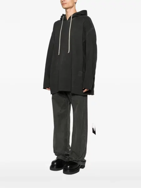 Hoodie Rick Owens Drkshdw με κορδόνι μαύρο