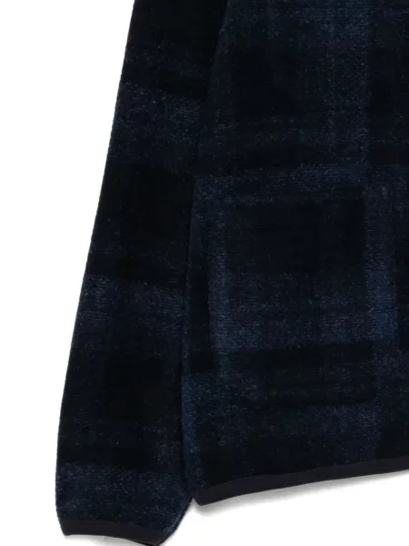 Cardigan Universal Works în carouri albastru