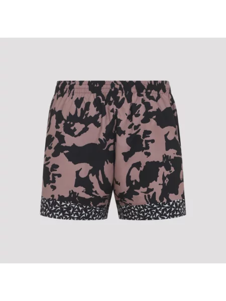 Kąpielówki Dries Van Noten z nadrukiem różowe