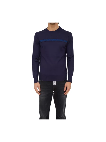 Sweter Bikkembergs casual niebieski