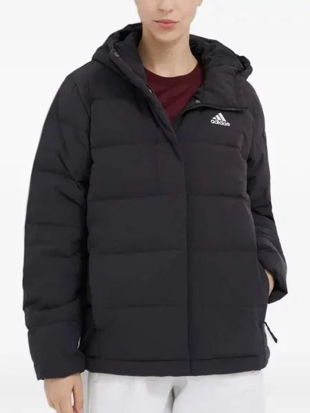 Geacă Adidas cu glugă din fleece cu model camuflaj alb