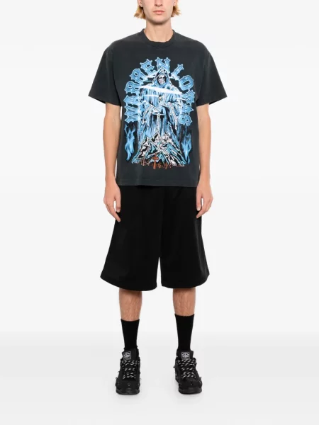 Tricou Warren Lotas cu imagine negru
