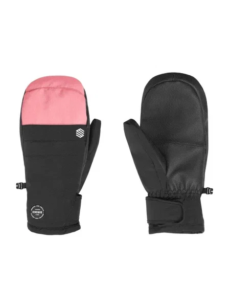 Zimowe rękawice snowboardowe i narciarskie Sporty zimowe Siroko PITZTAL Pink czarne
