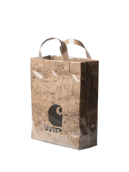 Geantă shopper Carhartt Wip cu imagine maro