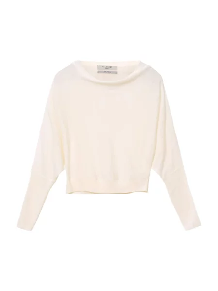 AllSaints Pulover Ridley lână alb