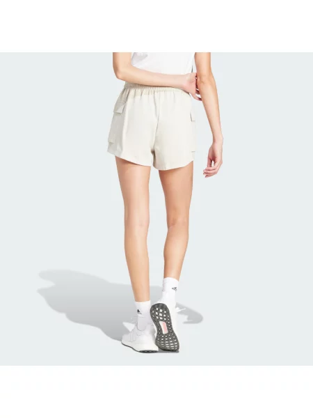 Šortky Essentials Small Logo French Terry Cargo béžové