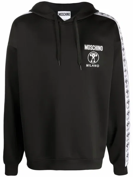 Hanorac cu glugă Moschino negru