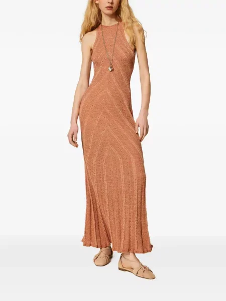 Rochie maxi Twinset roz