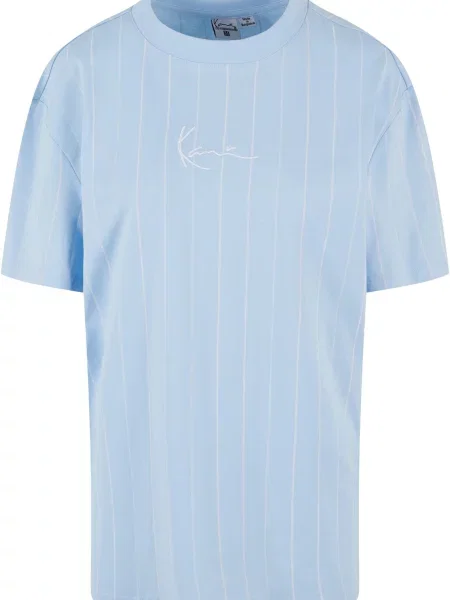 Karl Kani Tricou albastru deschis alb