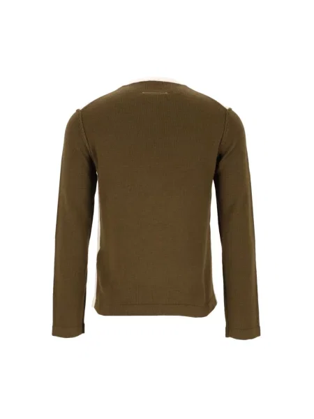 Sweter Mm6 Maison Margiela wełniany zielony