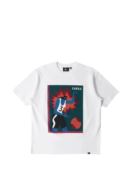 Tricou By Parra cu imagine alb