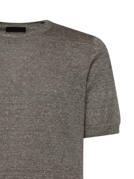 Tricou Fay scurt maro