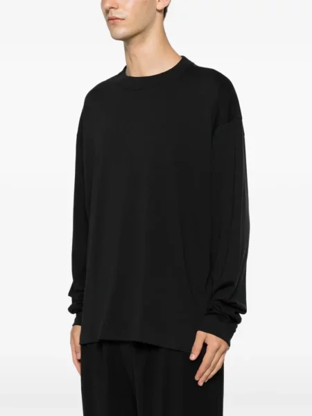 Kerek nyakú hosszú póló Fear Of God Essentials fekete