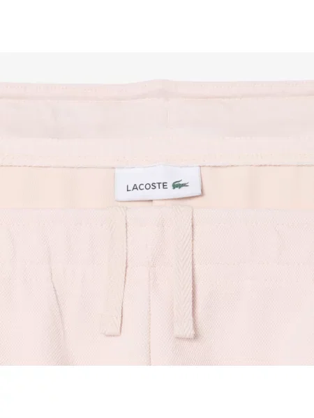 Lacoste Spodnie Dresowe Z Piki różowe