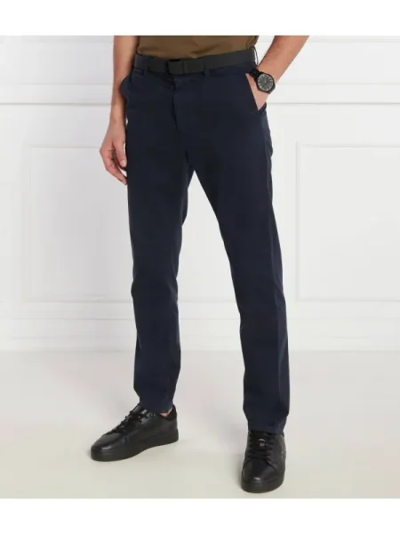BOSS ORANGE Pantaloni chino | Tapered fit portocaliu