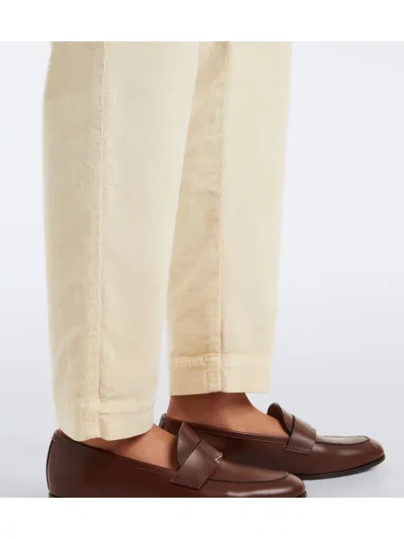 Pantaloni Eleventy conici alb