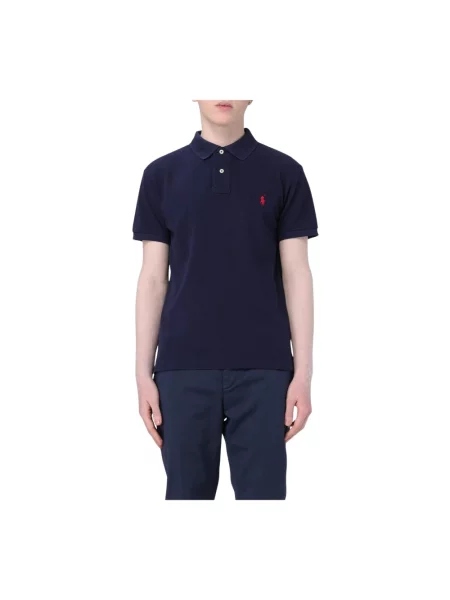 Koszulka polo Polo Ralph Lauren z siateczką z siateczki niebieska