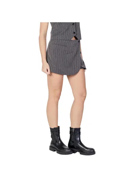 Fusta mini Only cu dungi negru