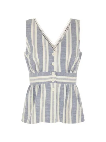 Blúzka Naf Naf modrá