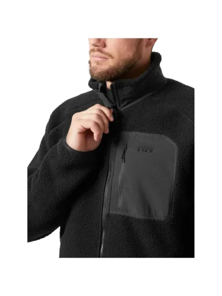 Pánska mikina Helly Hansen Panorama Pile Block black čierna