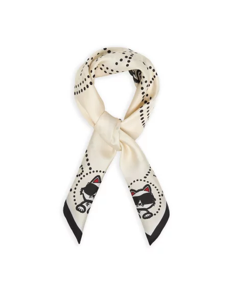 Šal KARL LAGERFELD Svijetlo bež