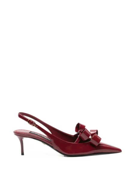 Pantofi cu toc Dolce & Gabbana slingback roșu