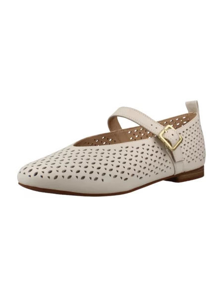 Balerinki Clarks skórzane białe