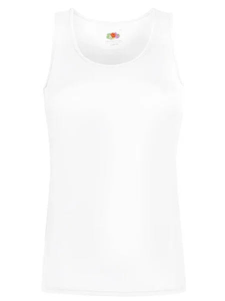 Tricou Fruit Of The Loom fără mâneci alb